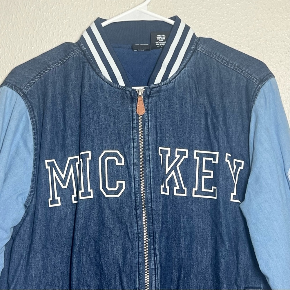 Our Universe Disney Varsity Jacket Adult Small Blue Mickey The One And Only - Picture 2 of 16